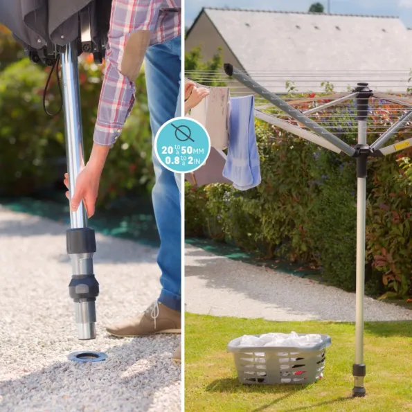 Fixation amovible étendoir à linge Gard&Rock