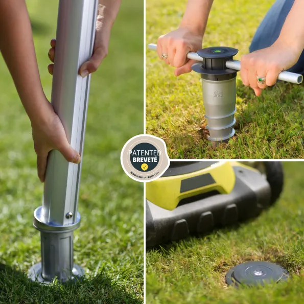 Aluminiummast für Sonnensegel am Poolrand, UV Schutz und Schatten für entspannte Momente im Freien