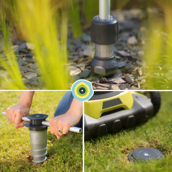 Pied parasol amovible affleurant le sol Gard&Rock