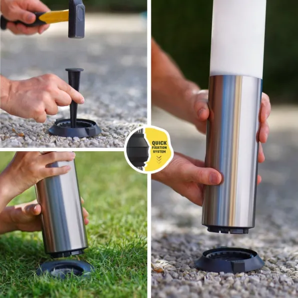 Borne solaire à clipser au sol Gard&Rock