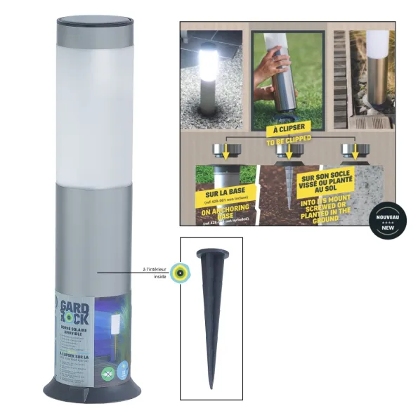 Borne solaire Gard&Rock écologique et économique Gard&Rock