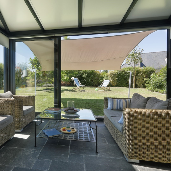 Sonnenschutzlösung für die Gard & Rock Veranda