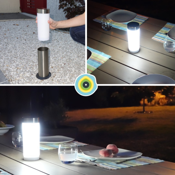Solarpoller Gard & Rock mit abnehmbarer Laterne