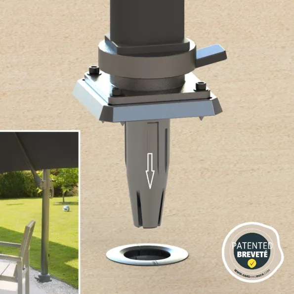 Abnehmbarer Sonnenschirmständer Gard & Rock