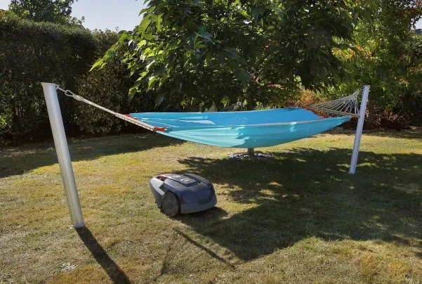 support hamac compatible avec tondeuse et robot de tonte