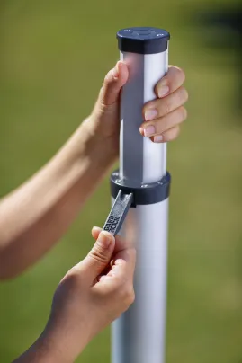 Poteau multisports raquettes télescopiques