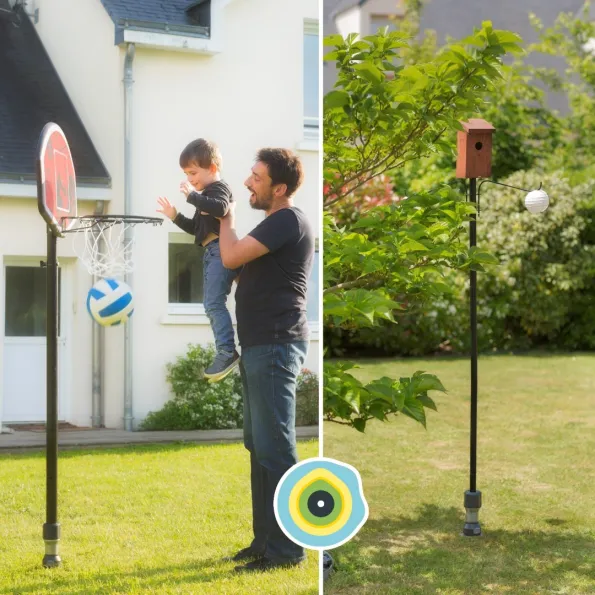 Gard & Rock Basketballkorb und Kinderspielplatzanker