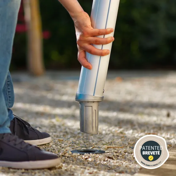 Abnehmbarer Bodenankerpfosten für Sonnensegel, stabile und witterungsbeständige Befestigung