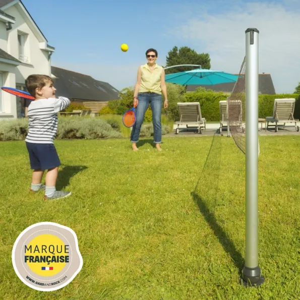 Multisport-Pfosten aus Alu für Fußballtennis und Wasser-Volleyball, Outdoor- und Poolspaß